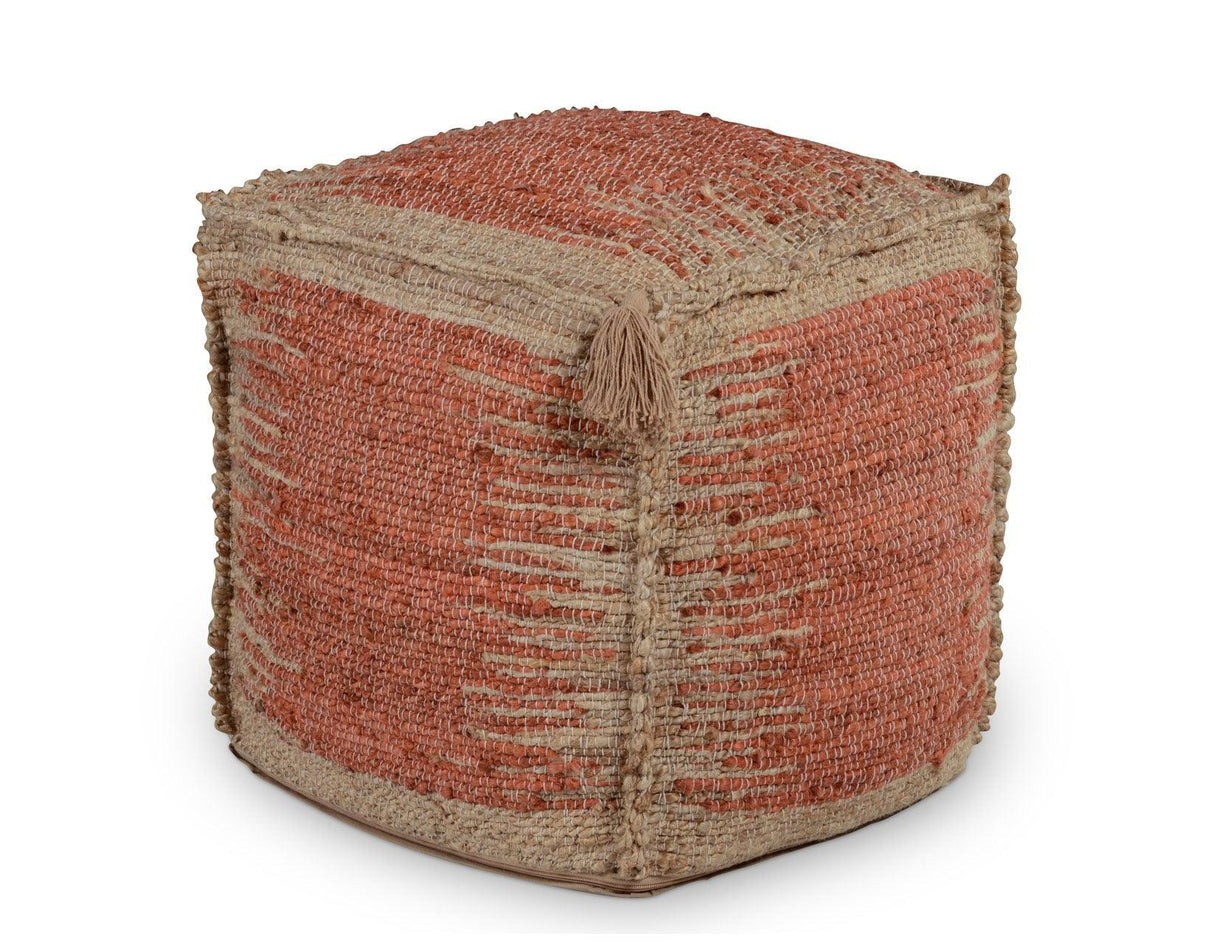 Jafar Handwoven Pouf by Steve Silver at Eve Furniture