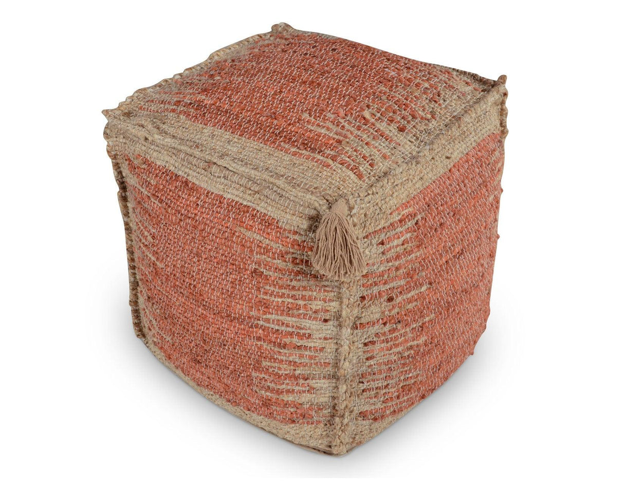 Jafar Handwoven Pouf by Steve Silver at Eve Furniture
