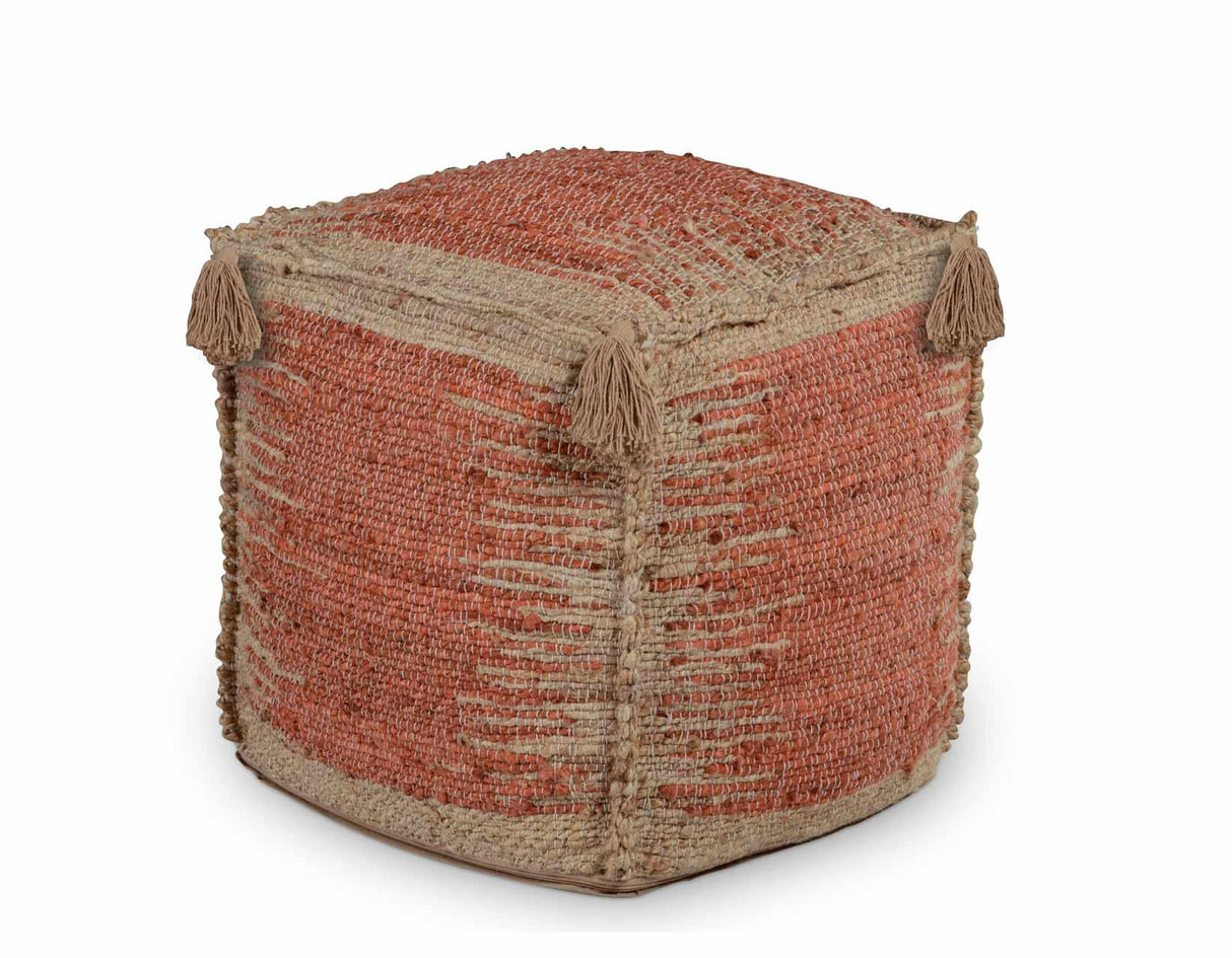 Jafar Handwoven Pouf by Steve Silver at Eve Furniture