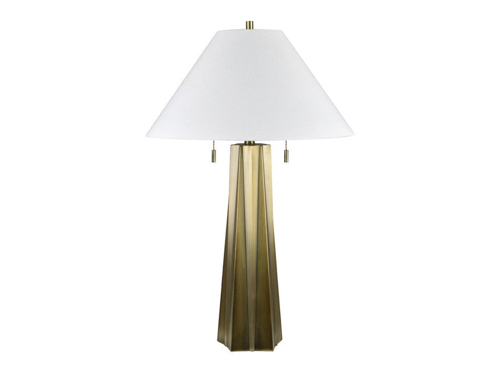 Jagger Gold/Brown Table Lamp by Crestview at Eve Furniture