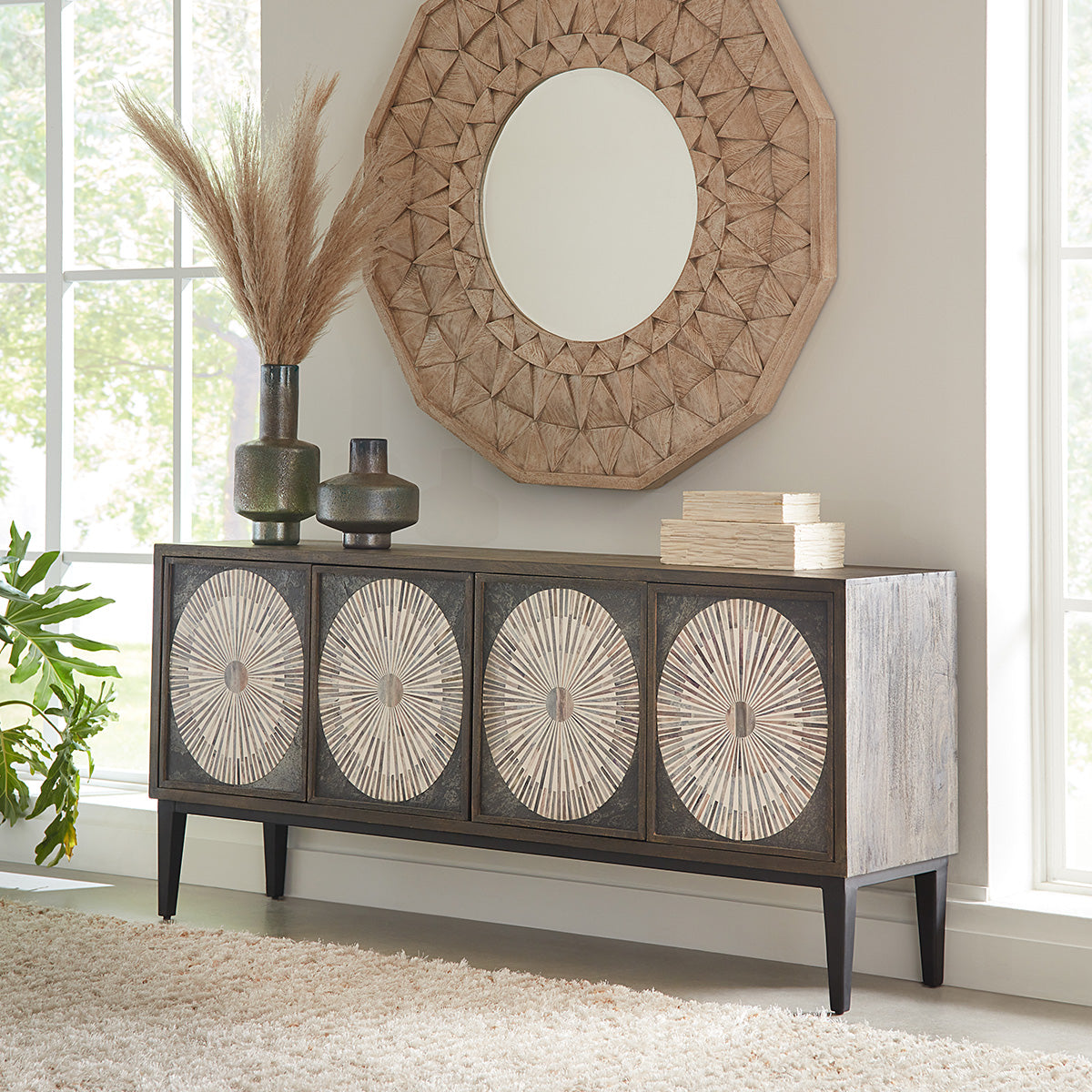 Jaipur Palm Springs 67" Sideboard by Home Trends & Design at Eve Furniture