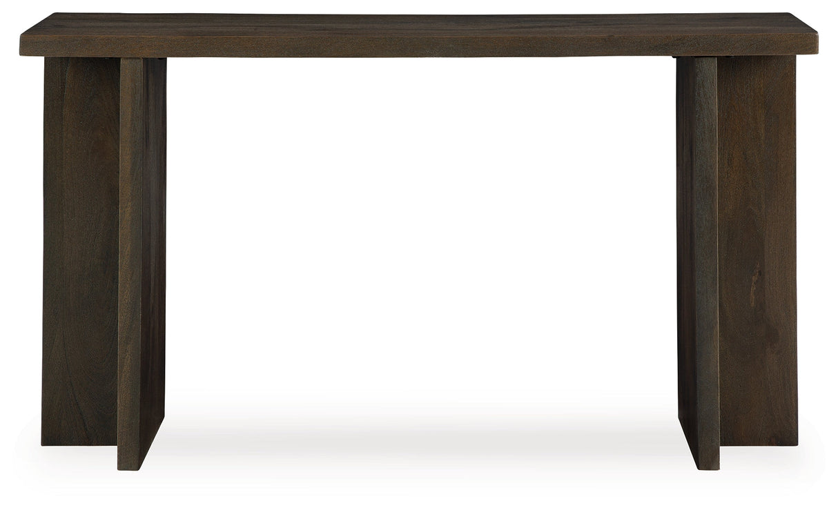 Jalenry Grayish Brown Console Sofa Table by Ashley at Eve Furniture