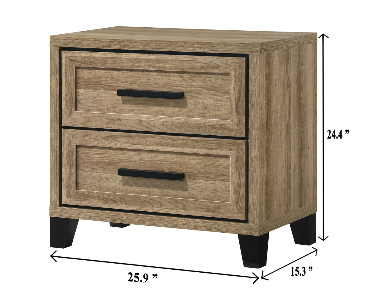 Jameson Natural Panel Bedroom Set by Crown Mark at Eve Furniture