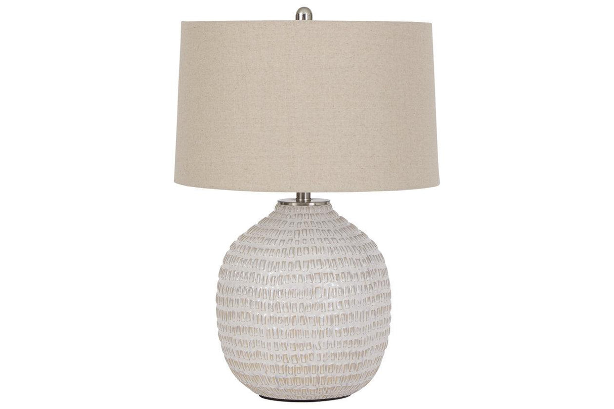 Jamon Beige Table Lamp by Ashley at Eve Furniture