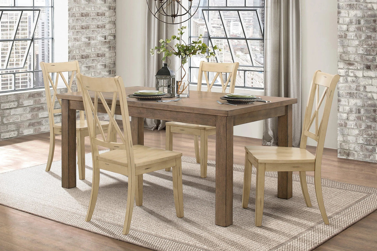 Janina Buttermilk Side Chair, Set of 2 by Homelegance at Eve Furniture