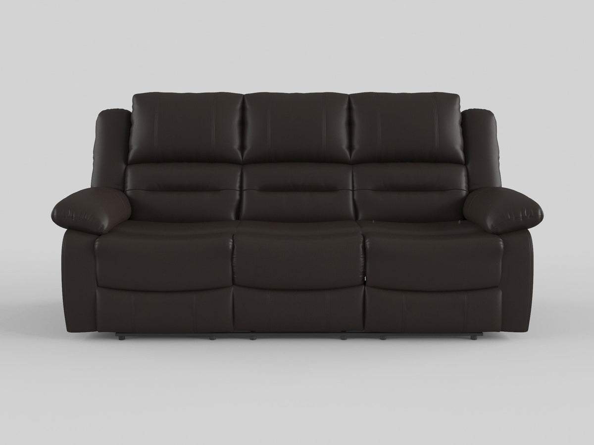 Jarita Chocolate 2-Piece Double Reclining Set by Homelegance at Eve Furniture