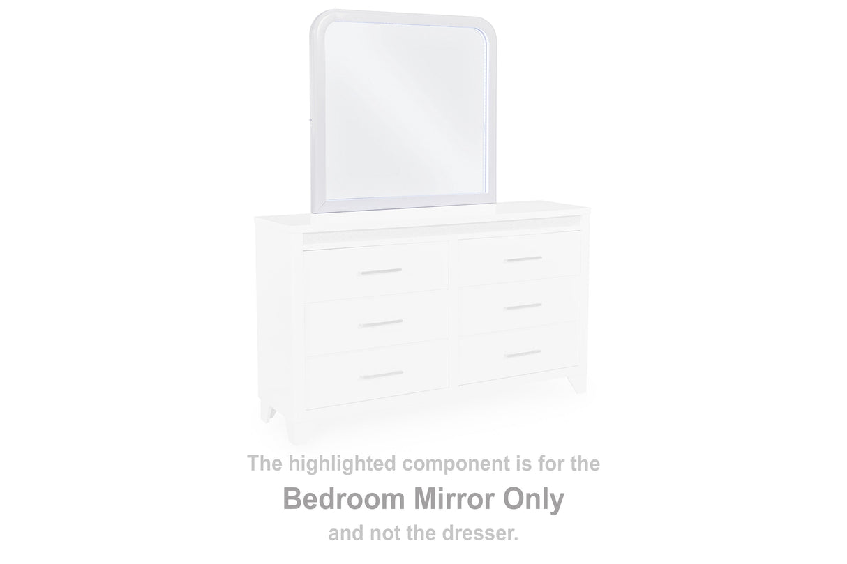 Jarlee White Bedroom Mirror by Ashley at Eve Furniture
