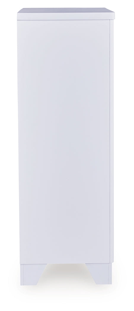 Jarlee White Chest of Drawers by Ashley at Eve Furniture