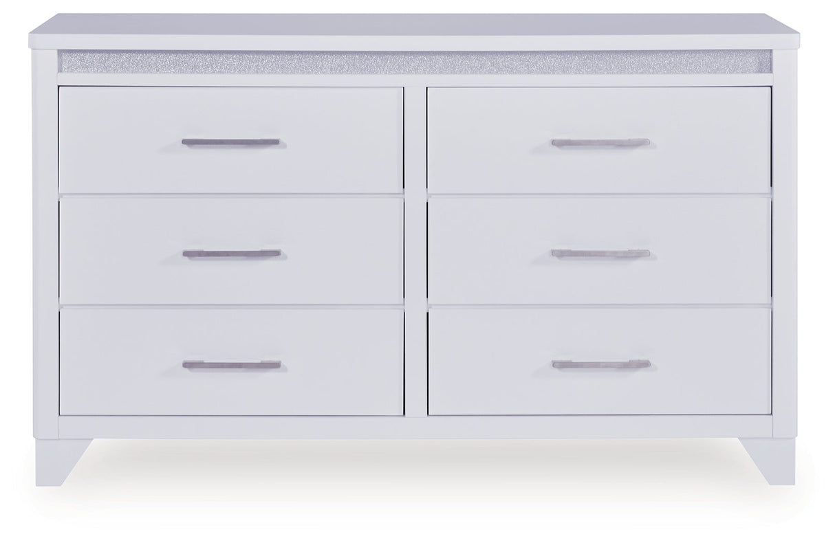 Jarlee White Dresser by Ashley at Eve Furniture