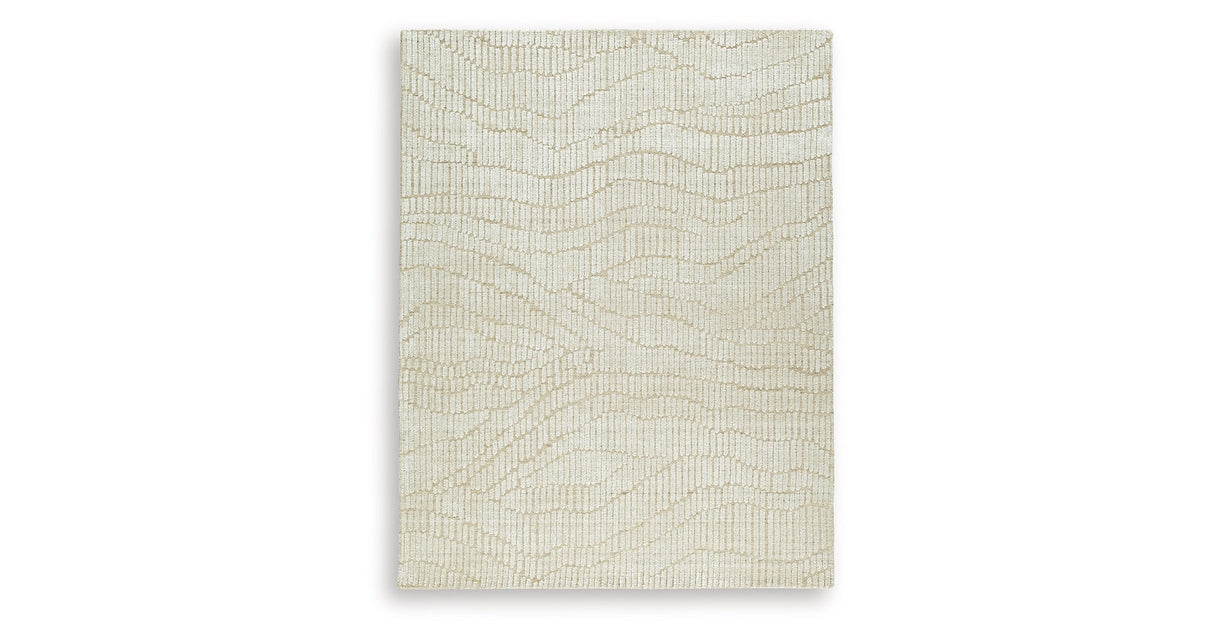 Jaseena Beige/Tan Large Rug by ASHLEY FURNITURE at Eve Furniture