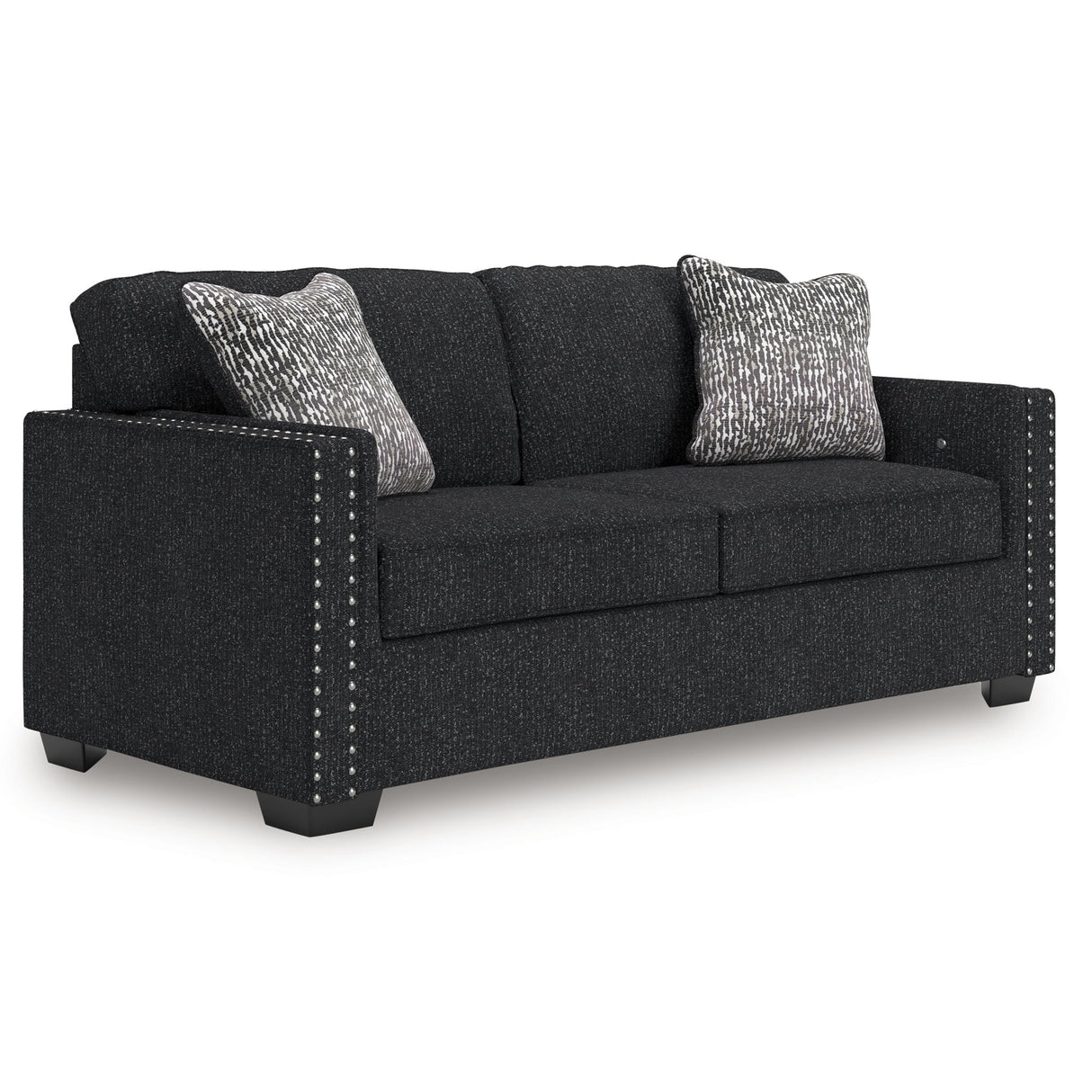 Jasmine Peaks Coal Sofa by Ashley at Eve Furniture