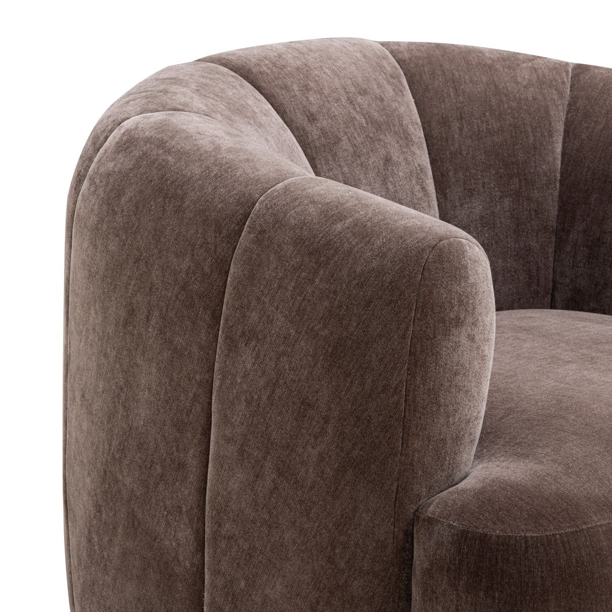 Jasmine Upcycled Contract-Grade Basketweave Fabric Swivel Accent Chair by TOV Furniture at Eve Furniture