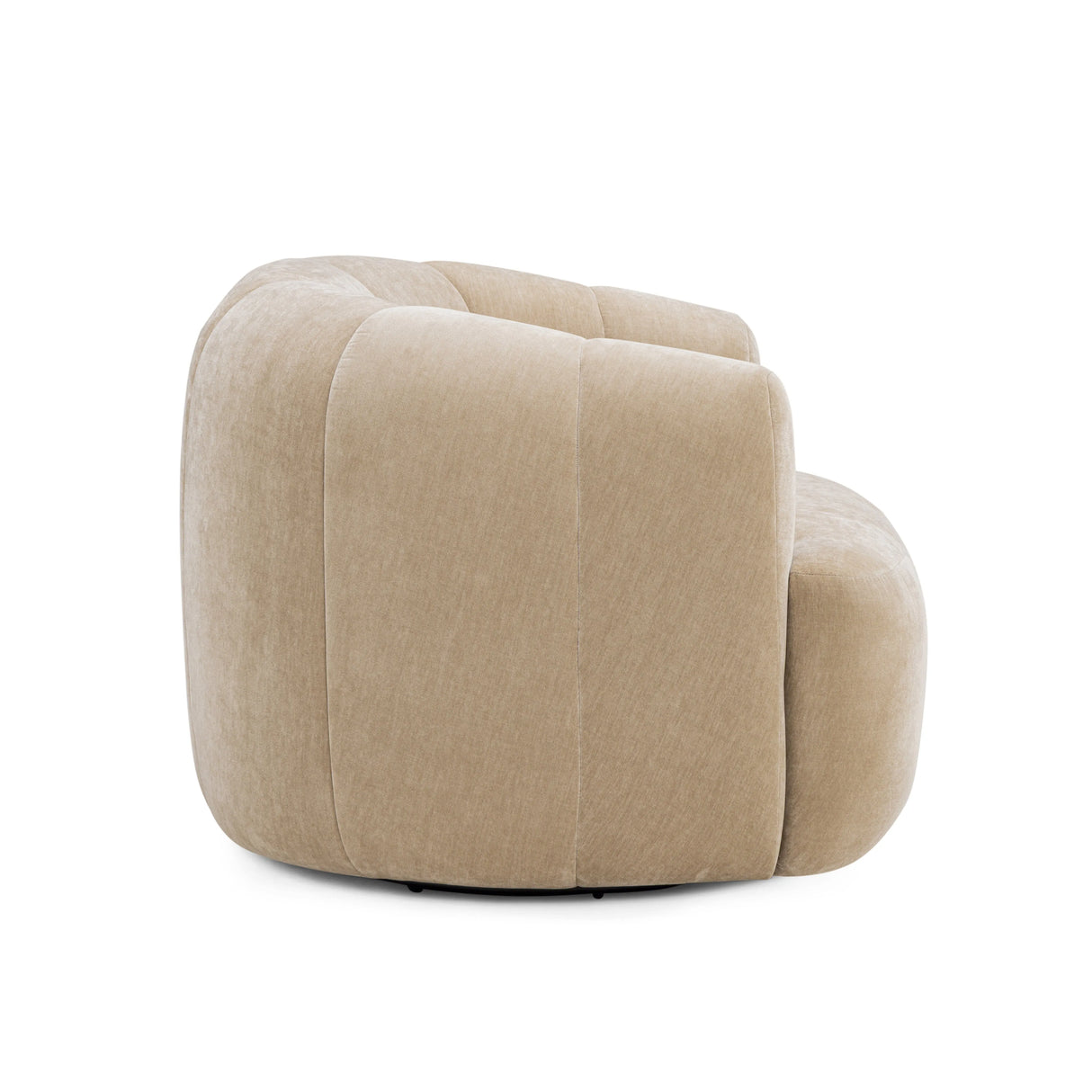Jasmine Upcycled Contract-Grade Basketweave Fabric Swivel Accent Chair by TOV Furniture at Eve Furniture