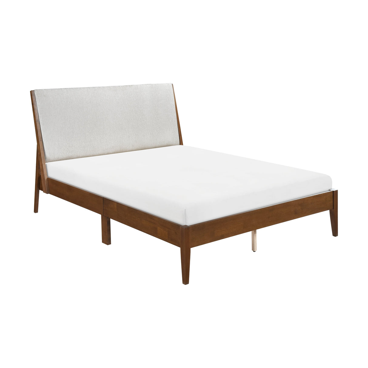 Jasper Light Gray & Chestnut California King Platform Bed by Homelegance at Eve Furniture