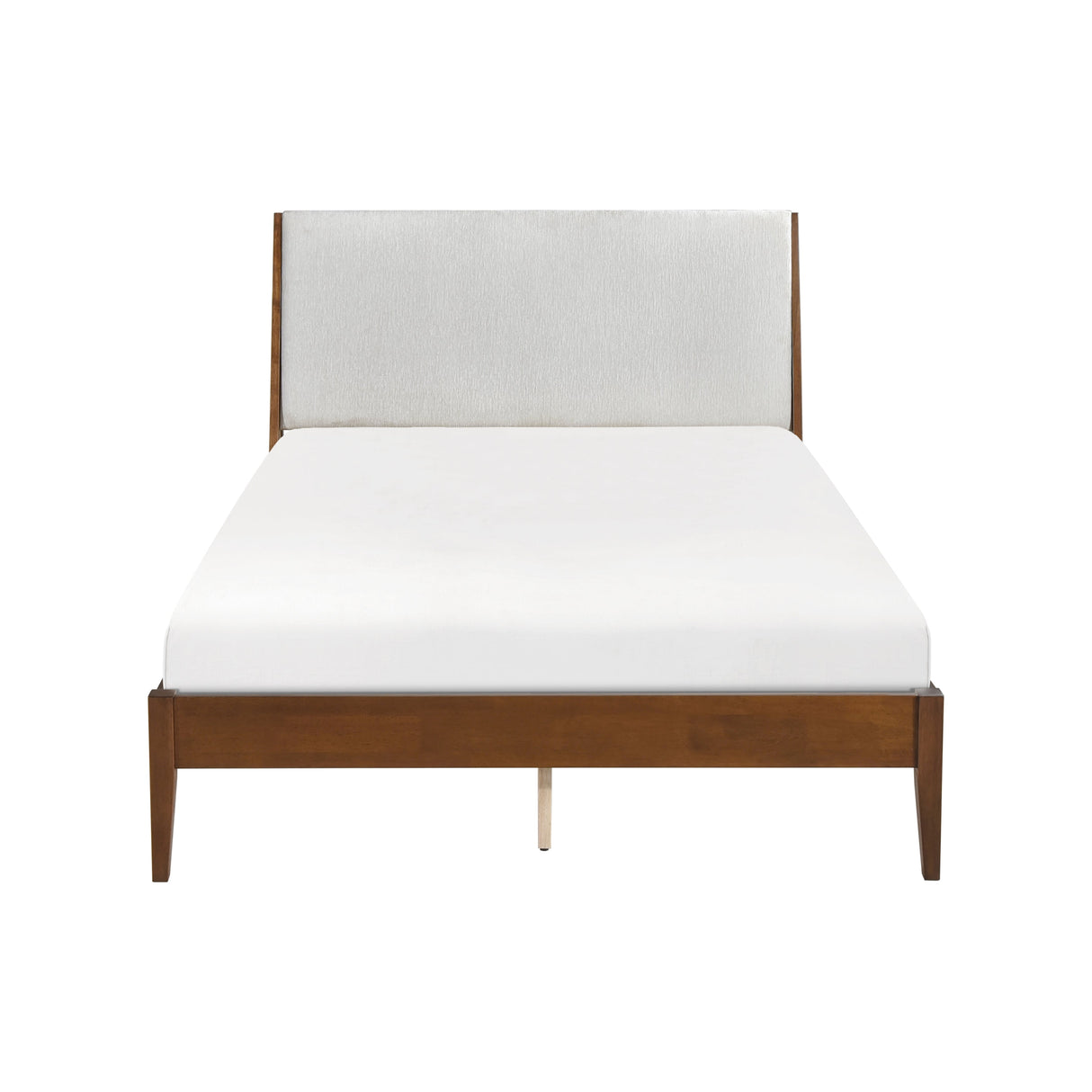 Jasper Light Gray & Chestnut California King Platform Bed by Homelegance at Eve Furniture