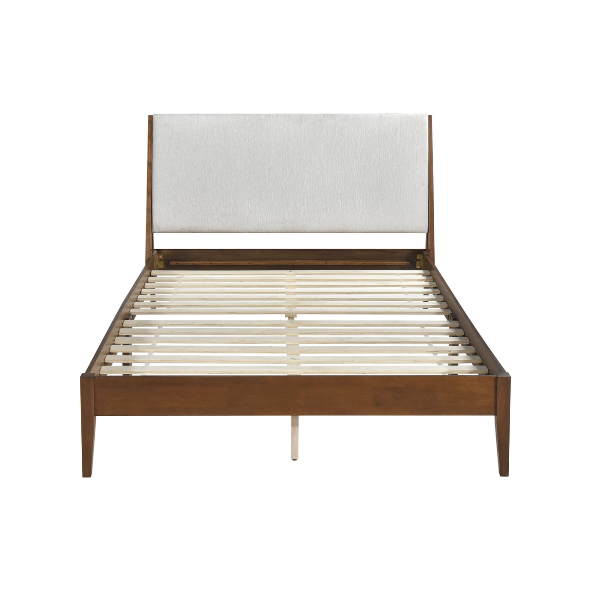Jasper Light Gray/Chestnut Full Platform Bed by Homelegance at Eve Furniture