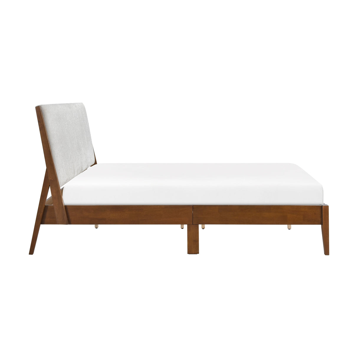 Jasper Light Gray/Chestnut Full Platform Bed by Homelegance at Eve Furniture