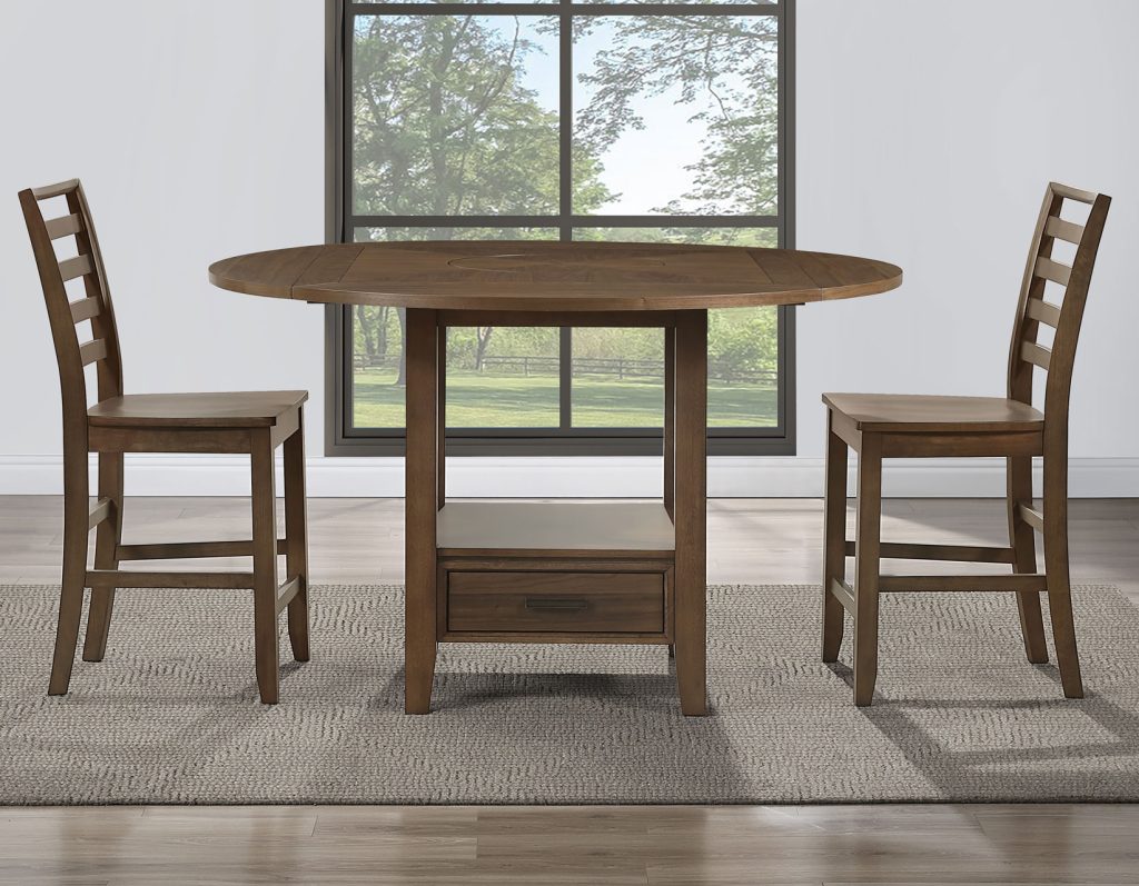 Java 5-Piece Drop-leaf Counter Height Set by Steve Silver at Eve Furniture