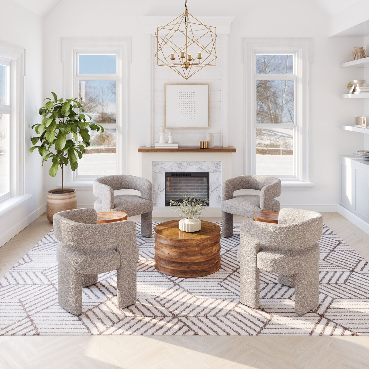 Java Sandy Beige Accent Chair by Zuomod at Eve Furniture
