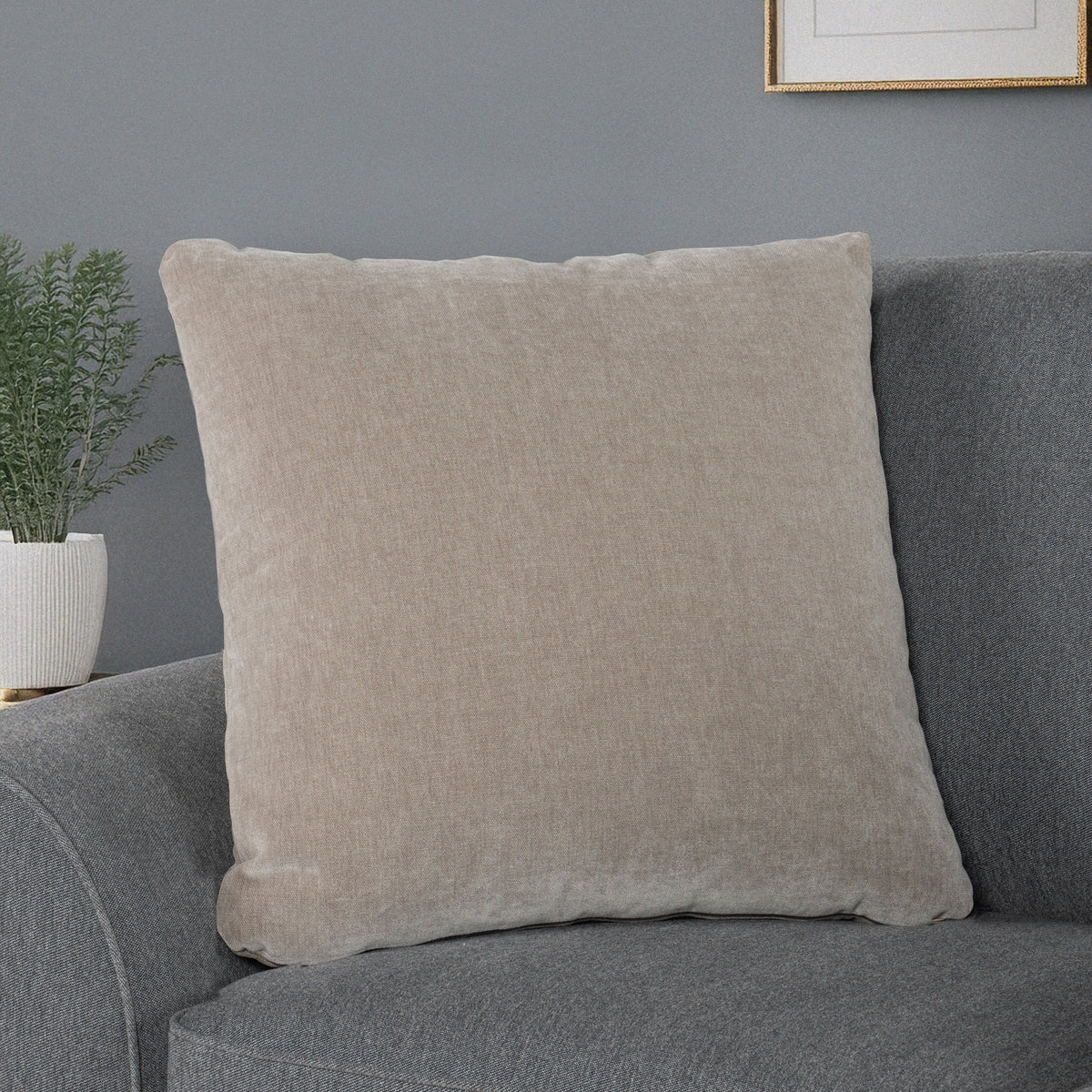 Jaxkins Warm Gray Pillow (Set of 4) by Ashley at Eve Furniture