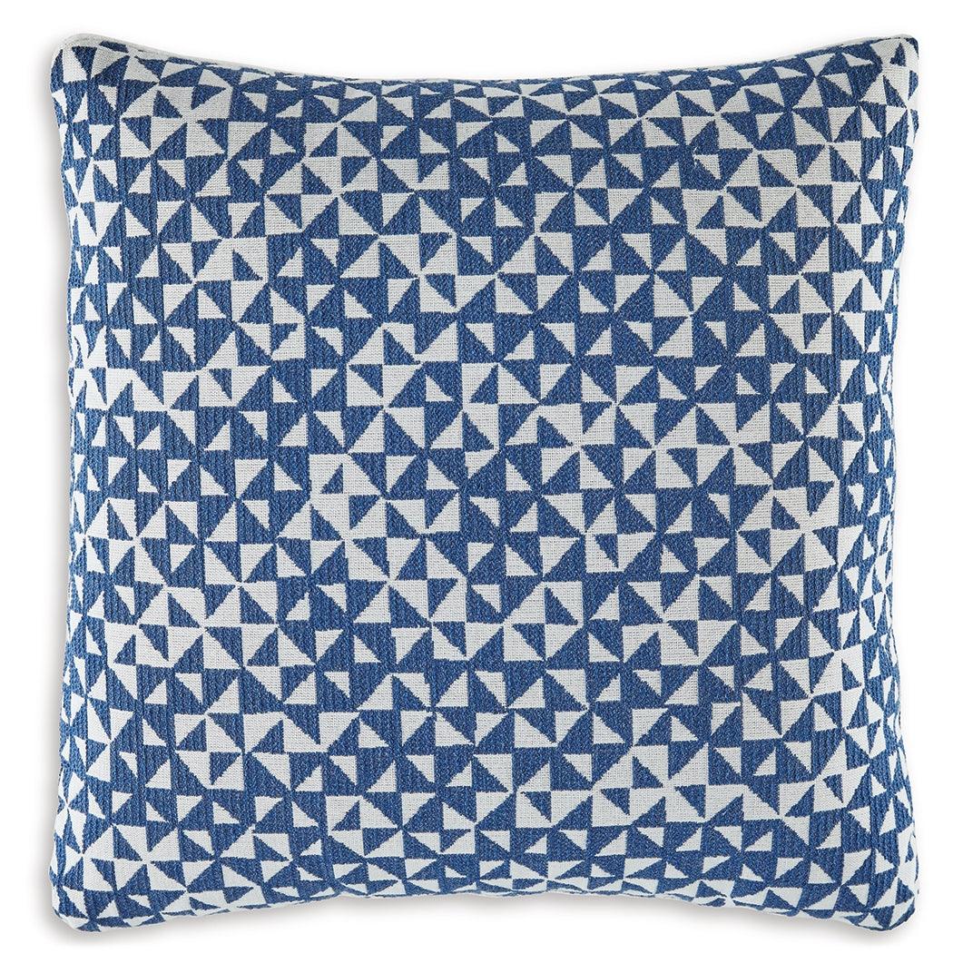 Jaycott Next-Gen Nuvella Blue/White Pillow (Set of 4) by Ashley at Eve Furniture