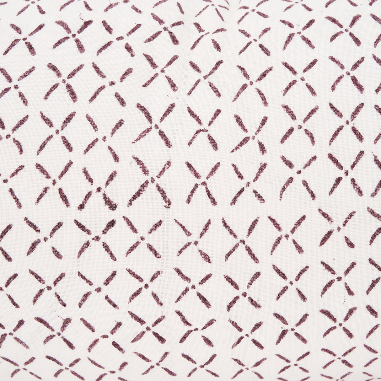 Jayden Cream w/ Merlot Print Linen Lumbar Decorative Pillow Cover by Mercana at Eve Furniture