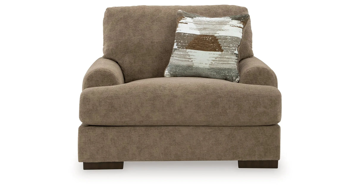Jayne Park Pecan Oversized Chair by Ashley at Eve Furniture