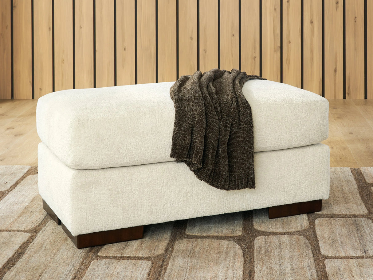 Jayne Park Sand Ottoman by Ashley at Eve Furniture