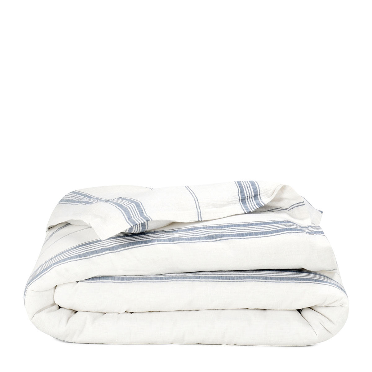Jayson Blue Stripe Linen Cashmere Duvet Collection by Classic Home at Eve Furniture