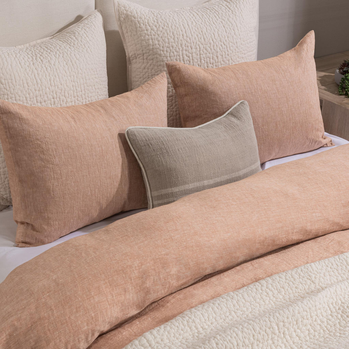 Jayson Clay Linen Cashmere Duvet Collection by Classic Home at Eve Furniture