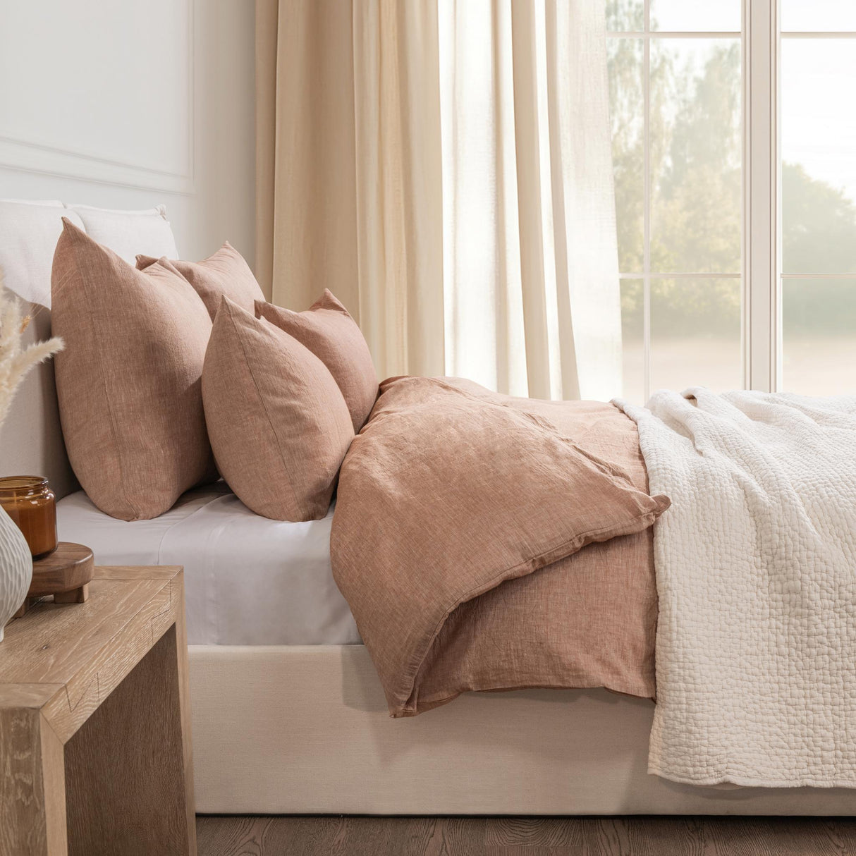 Jayson Clay Linen Cashmere Duvet Collection by Classic Home at Eve Furniture