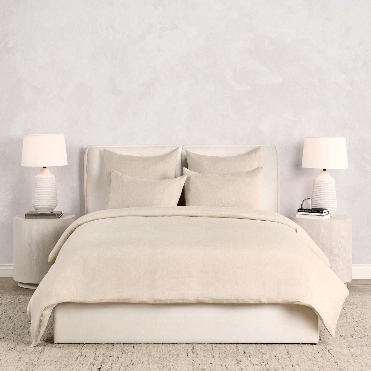 Jayson Natural Linen Cashmere Duvet Collection by Classic Home at Eve Furniture
