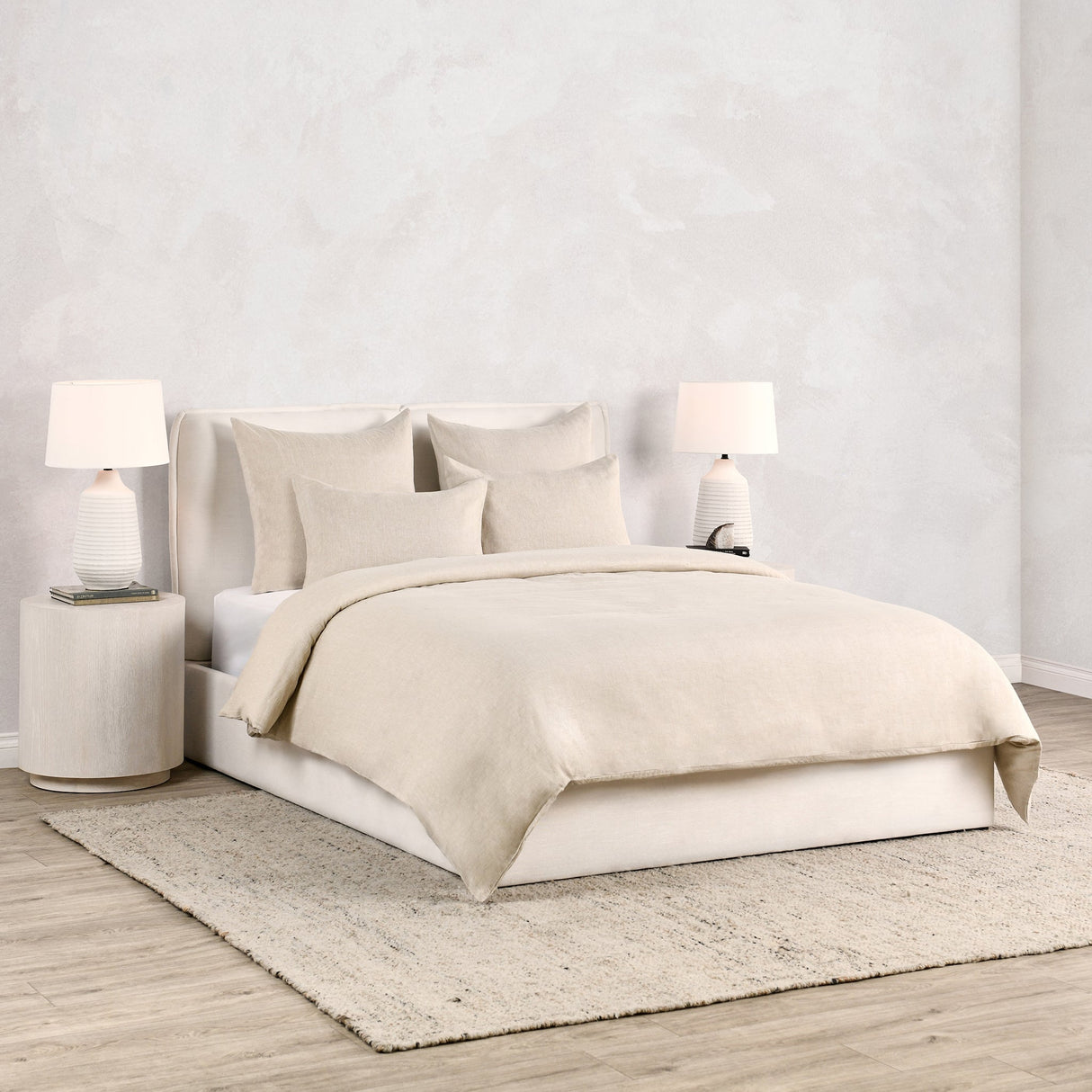 Jayson Natural Linen Cashmere Duvet Collection by Classic Home at Eve Furniture