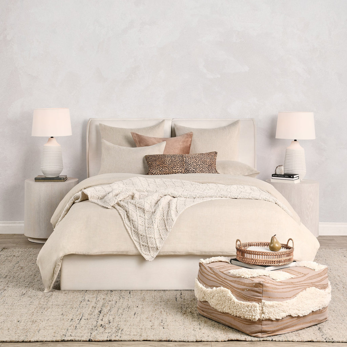 Jayson Natural Linen Cashmere Duvet Collection by Classic Home at Eve Furniture