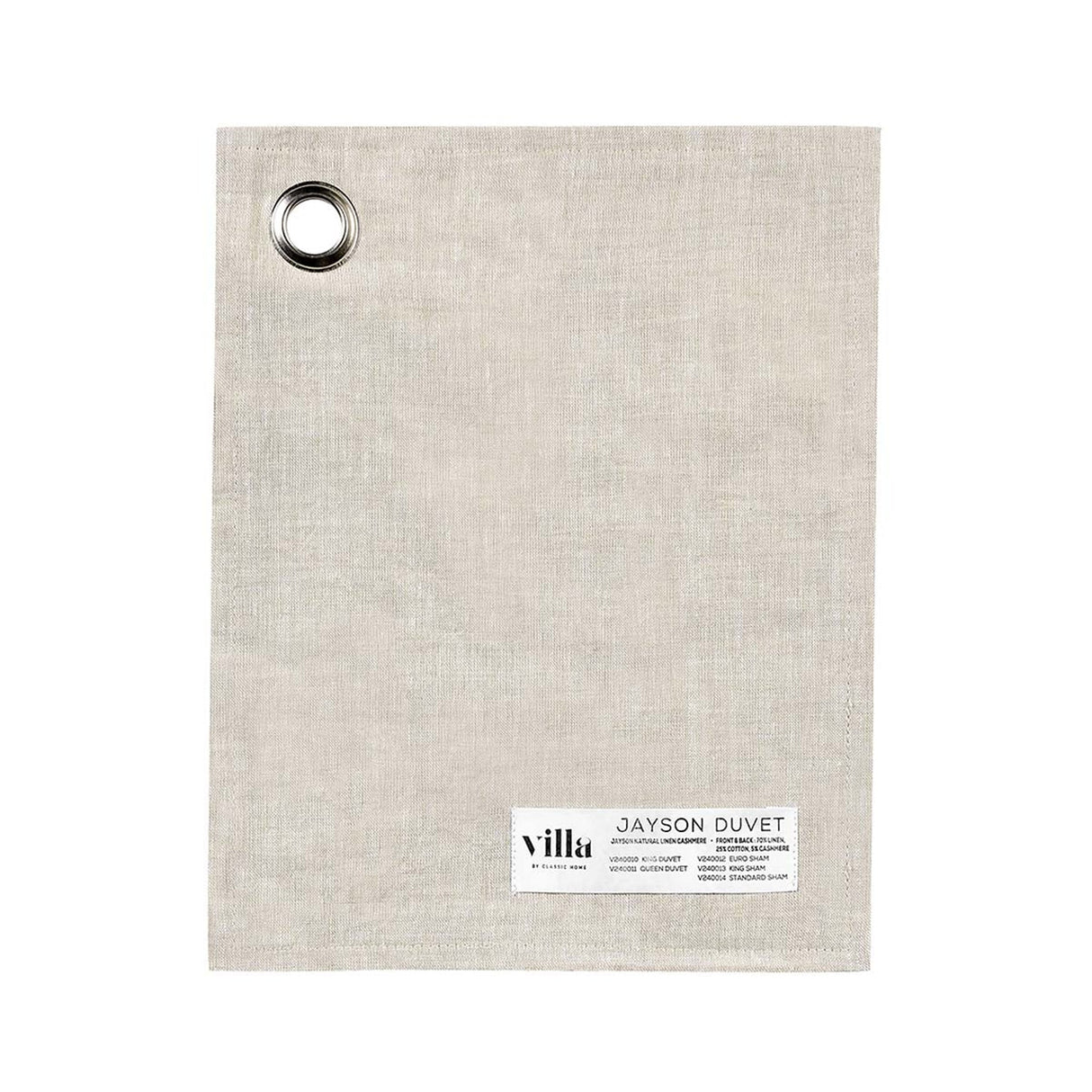 Jayson Natural Linen Cashmere Duvet Collection by Classic Home at Eve Furniture
