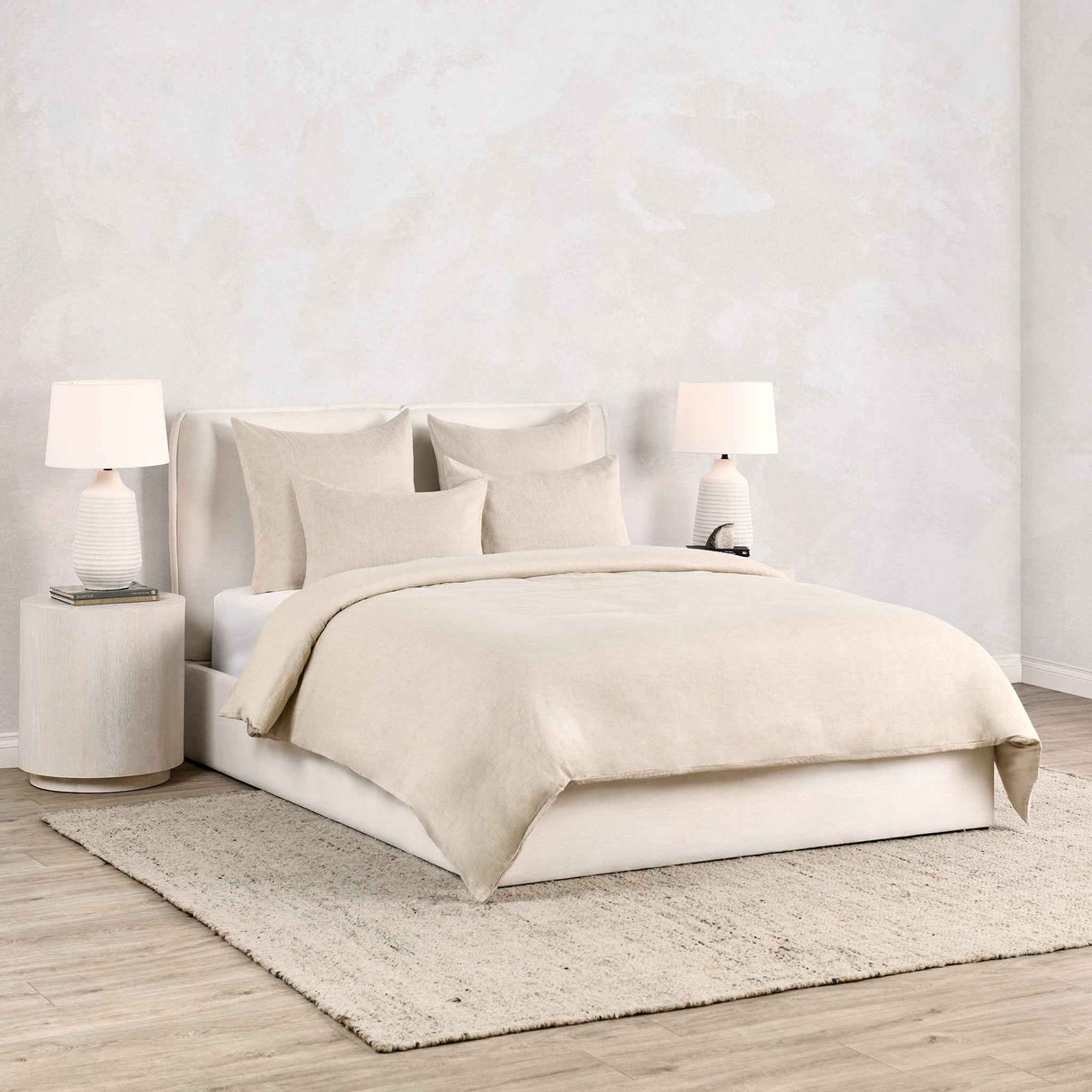 Jayson Natural Linen Cashmere Duvet Collection by Classic Home at Eve Furniture