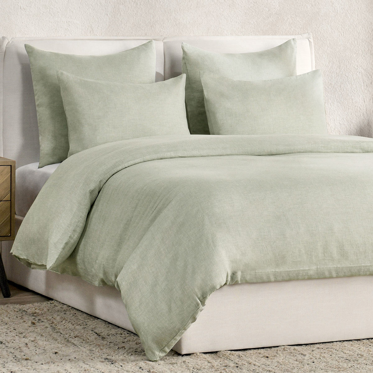 Jayson Sagebrush Linen Cashmere Duvet Collection by Classic Home at Eve Furniture