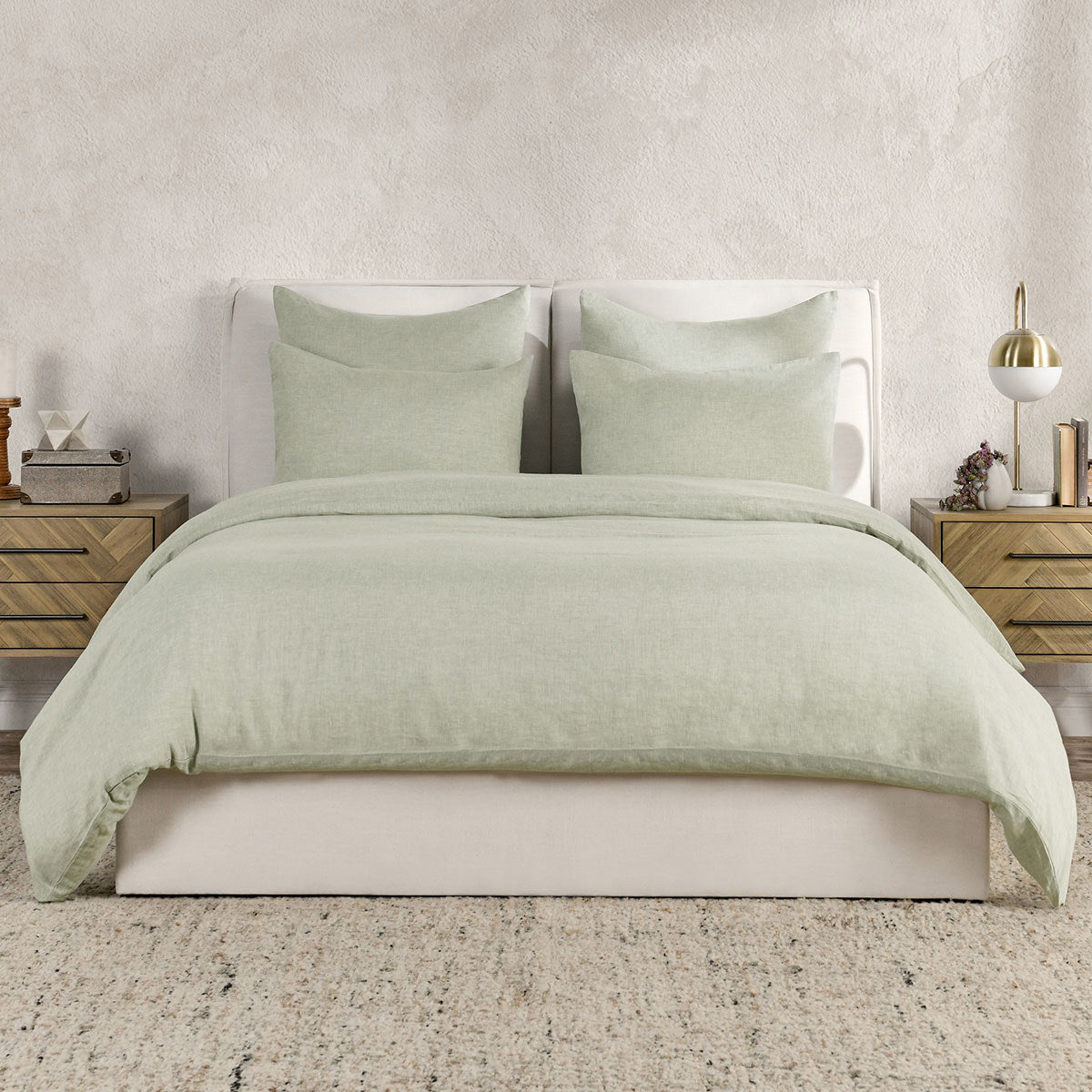 Jayson Sagebrush Linen Cashmere Duvet Collection by Classic Home at Eve Furniture