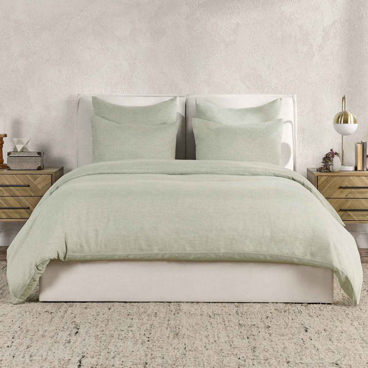 Jayson Sagebrush Linen Cashmere Duvet Collection by Classic Home at Eve Furniture