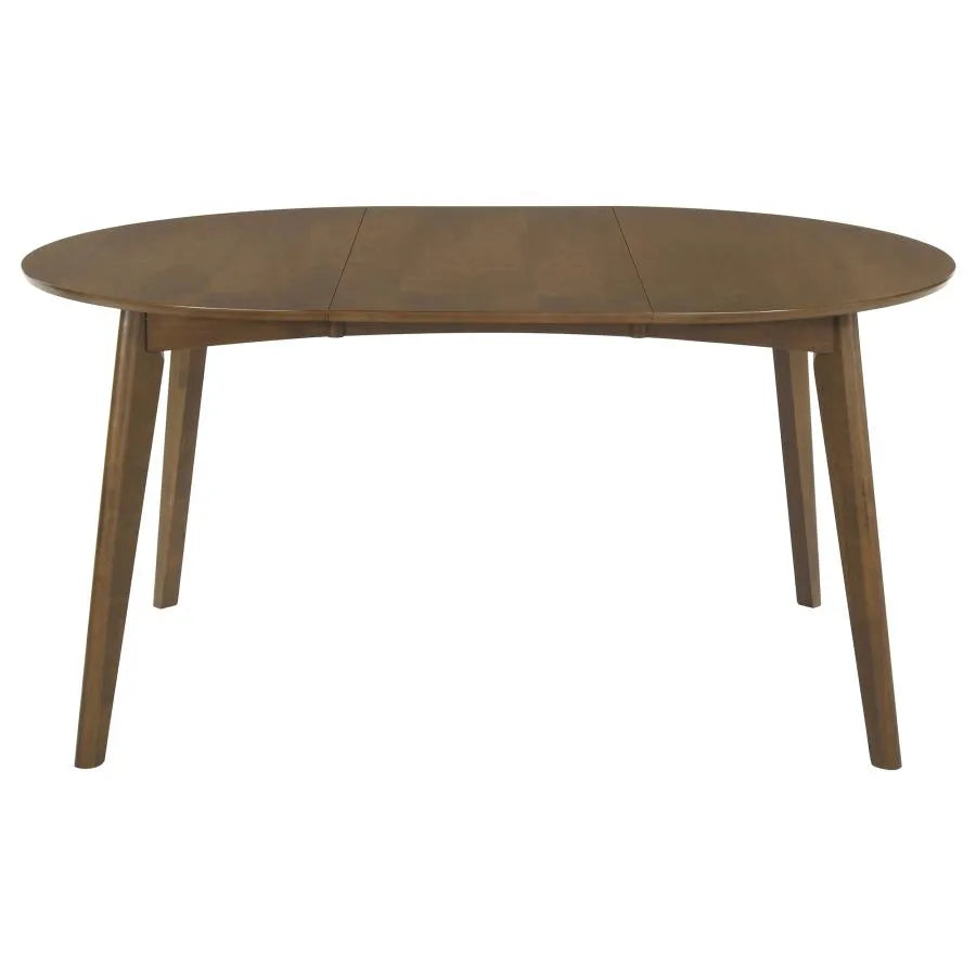 Jedda Dark Walnut/Black 5-piece Oval Dining Table Set by Coaster at Eve Furniture