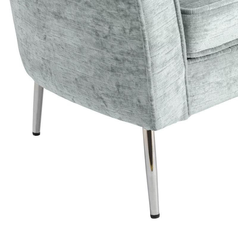 Jefferson Gray/Silver Accent Chair by Crestview at Eve Furniture