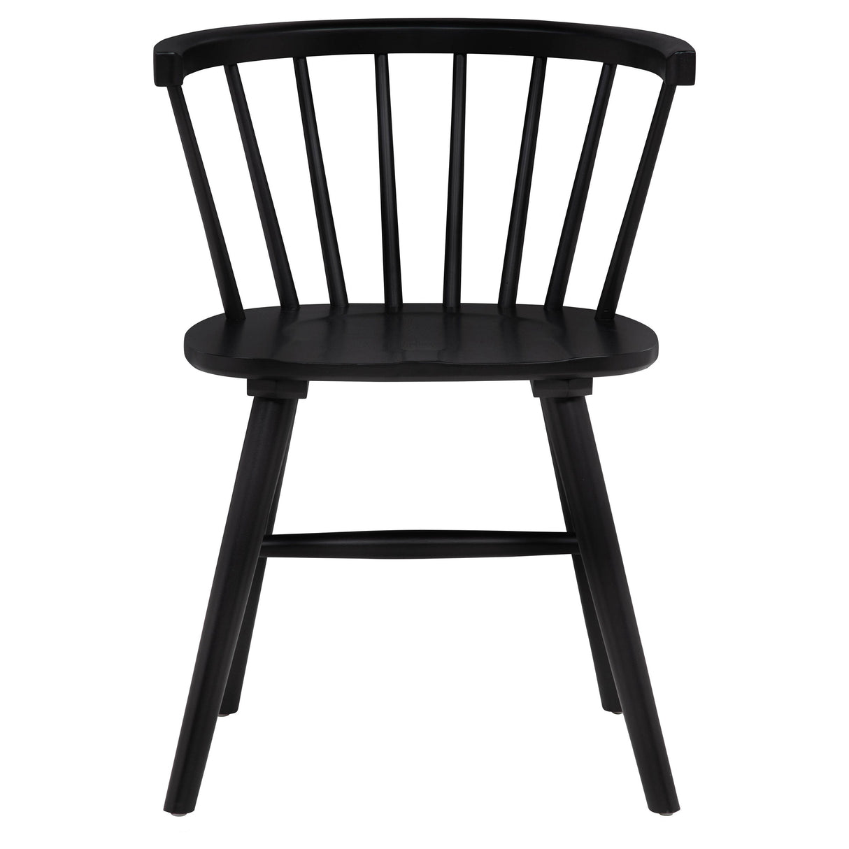 Jeffries Black Windsor Wood Dining Side Chair (Set of 2) by Coaster at Eve Furniture