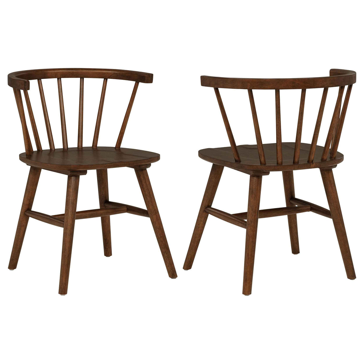 Jeffries Walnut Windsor Wood Dining Side Chair (Set of 2) by Coaster at Eve Furniture