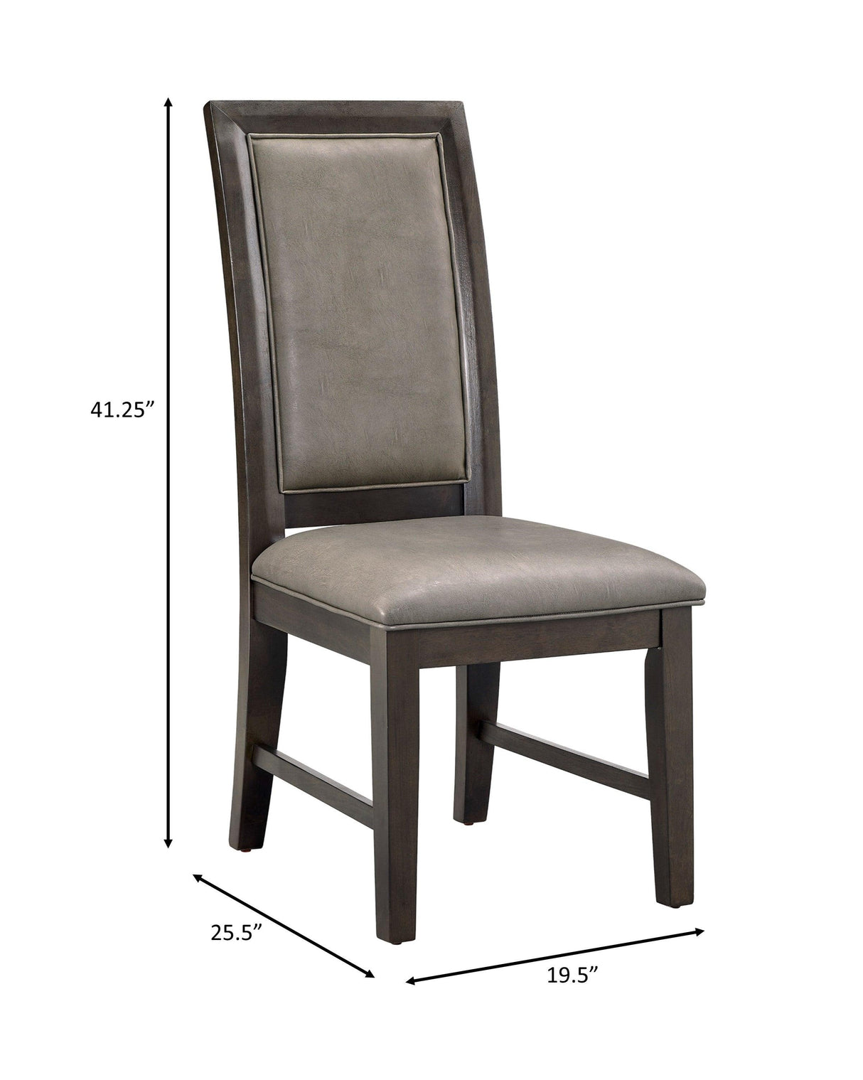 Jeffries Expresso Dining Chair, Set of 2 by Crown Mark at Eve Furniture