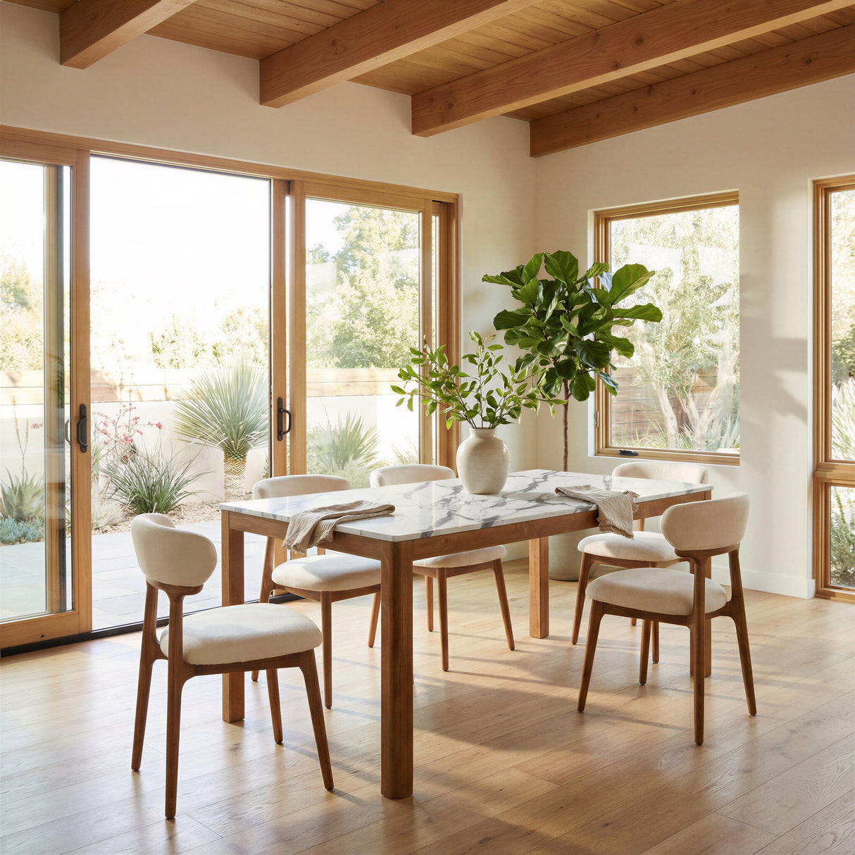 Jemy White Dining Table by Zuomod at Eve Furniture