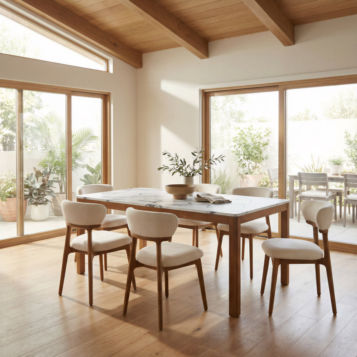 Jemy White Dining Table by Zuomod at Eve Furniture