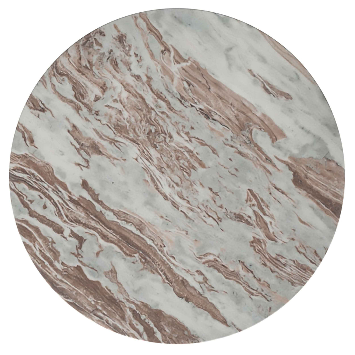Jenna Brown 35-inch Round Marble Top Cocktail Coffee Table by Coaster at Eve Furniture