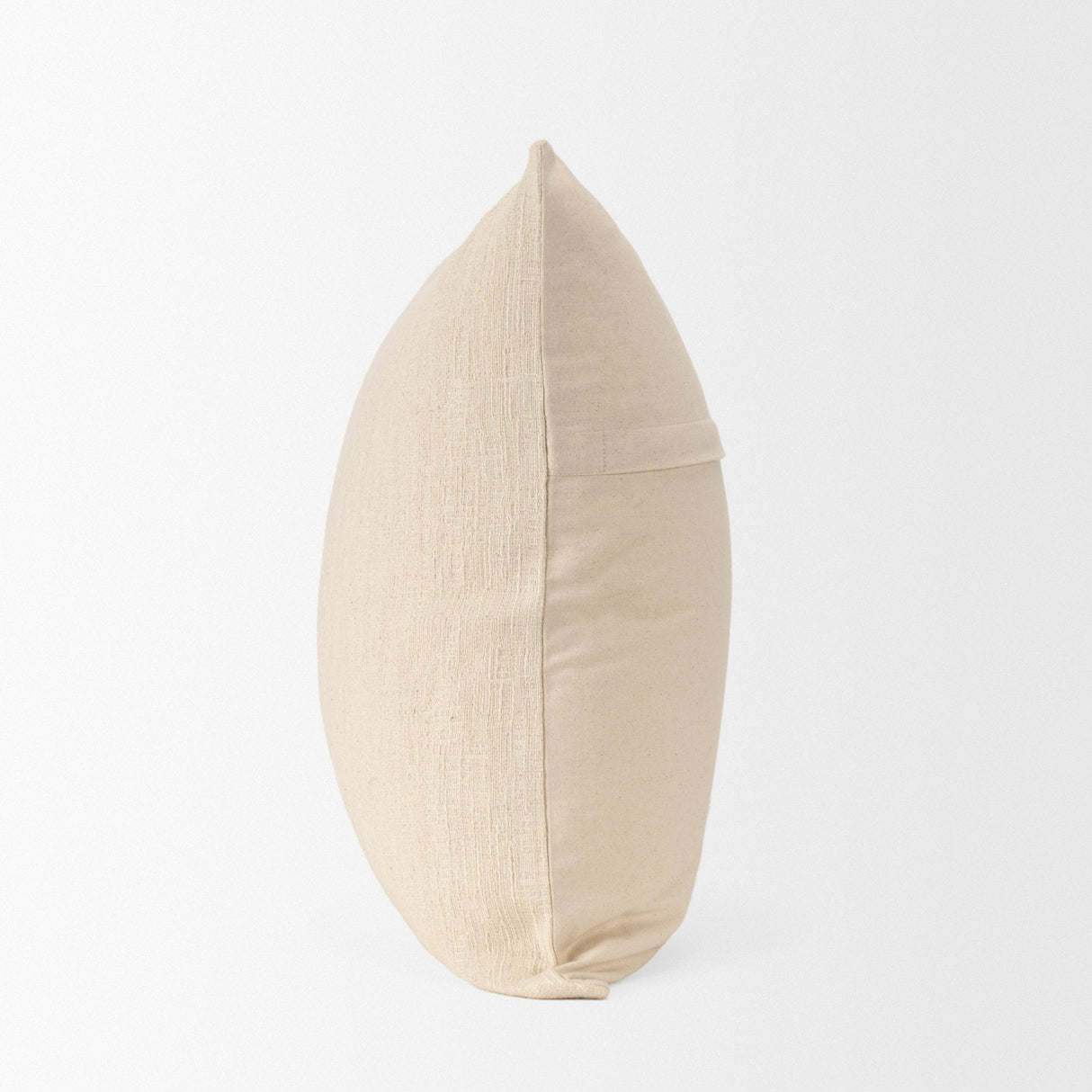 Jenner Cream Cotton Linen Blend Square Pillow Cover w/Filler, Set of 2 by Mercana at Eve Furniture
