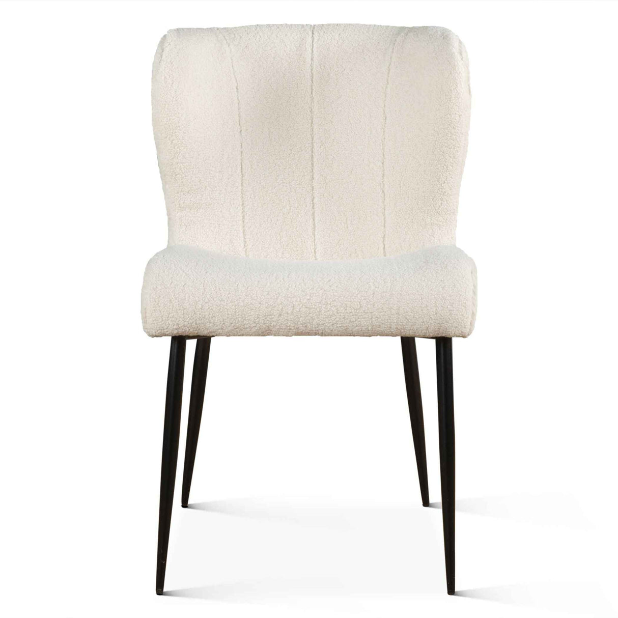 Jennifer 20" Dining Chair in White Boucle by Home Trends & Design at Eve Furniture