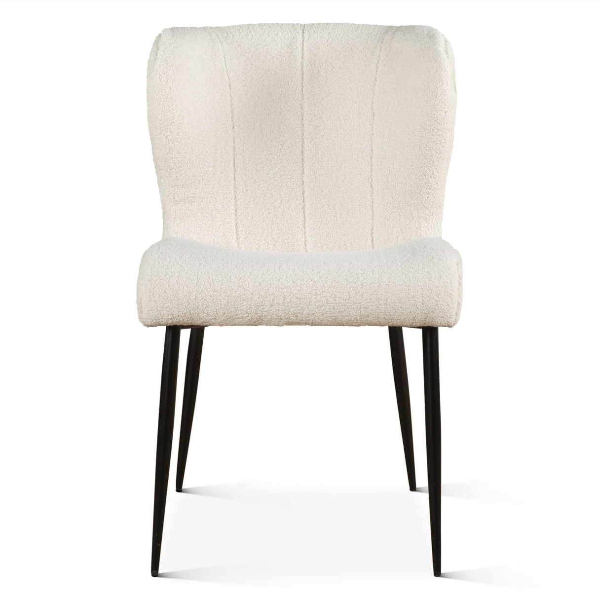 Jennifer 20" Dining Chair in White Boucle by Home Trends & Design at Eve Furniture